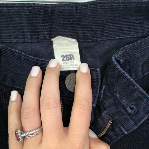 Navy J. Crew corduroy pants - Picture 2 of 5